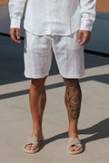 Chemise Cubaine Manches Longues & Short Élastiqué